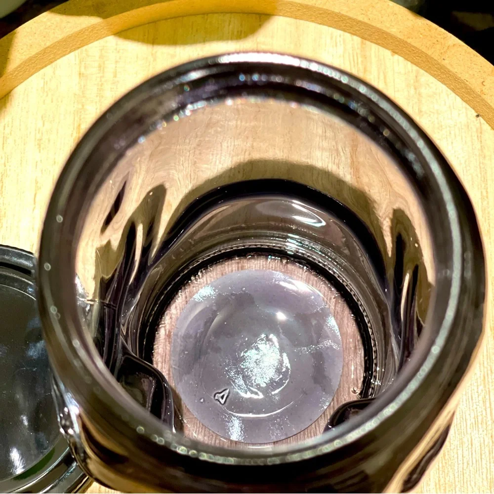 TARGET BULLSEYE BLACK SKULL GLASS JAR 1CT